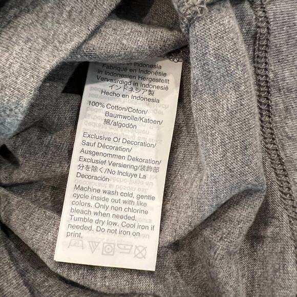 NWT J. Crew Girls' Grey Tennis "Game Set Match" Fuzzy Heart Tee - SIZE 4-5 - Picture 6 of 6